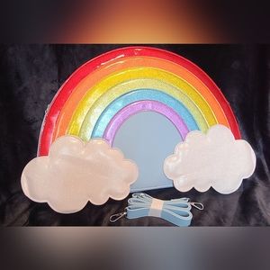 Huge Sparkly Rainbow Tote Bag Purse By Dolls Kill